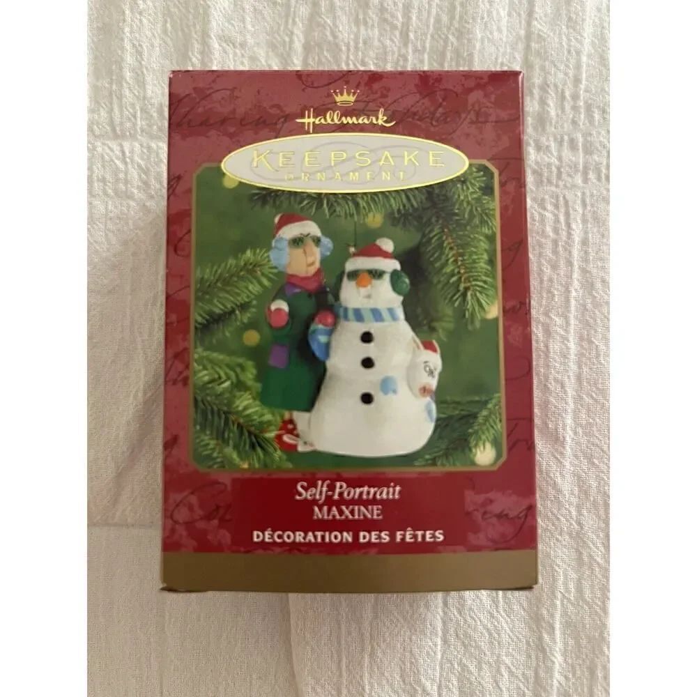 Hallmark Maxine Christmas Ornament Self Portrait Vintage Snowman Floyd